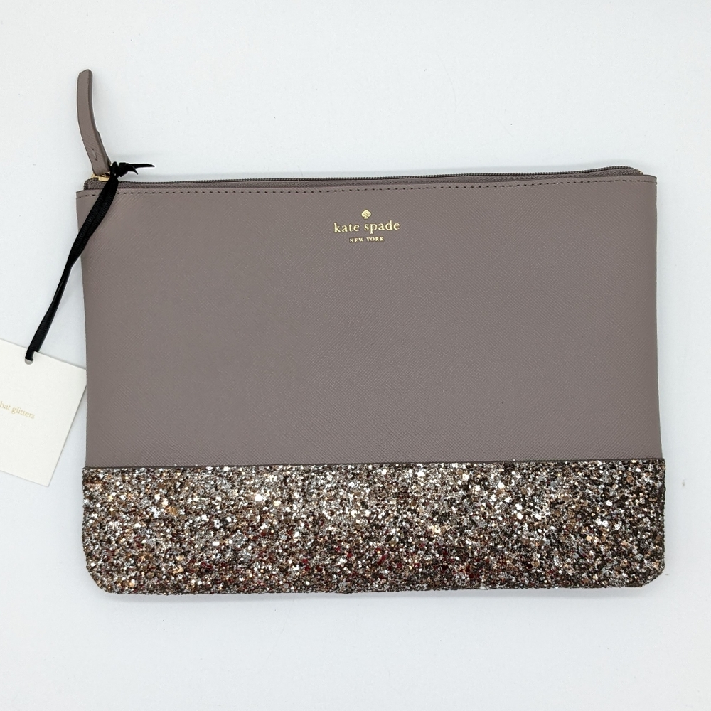 ⚡️FINAL DAYS⚡️Kate Spade Greta Court Glitter Wallet Clutch Cityscape